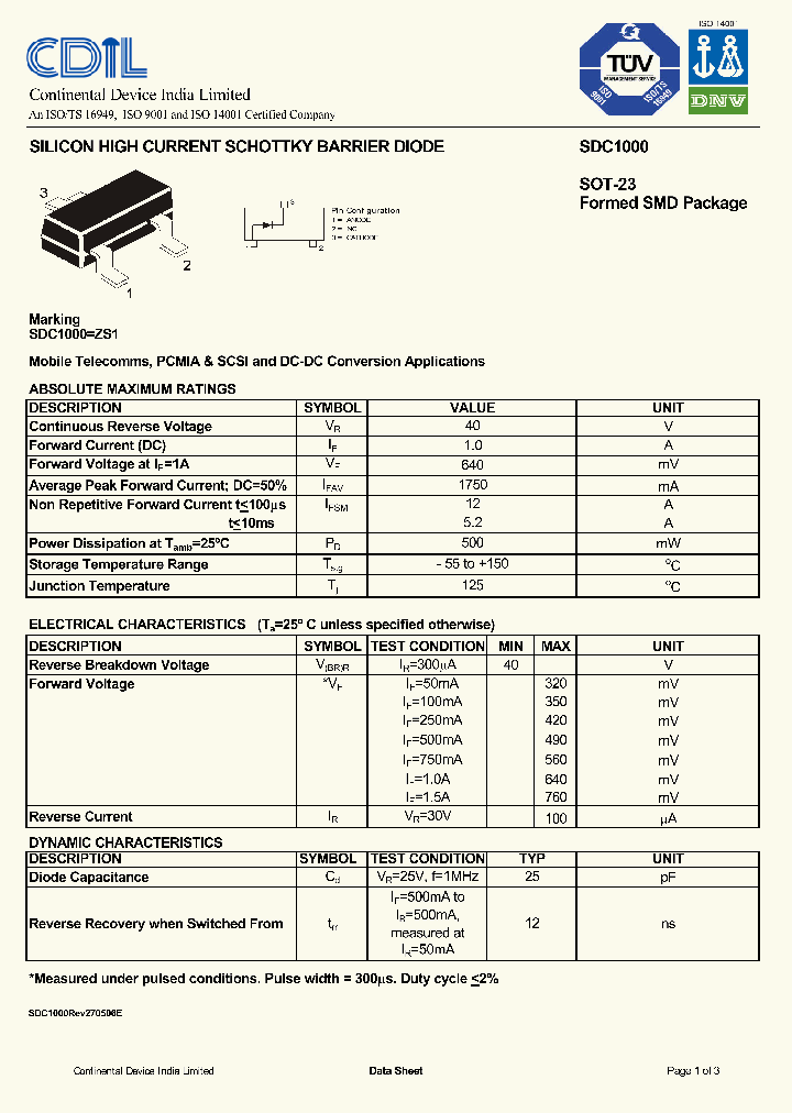 SDC1000_632782.PDF Datasheet