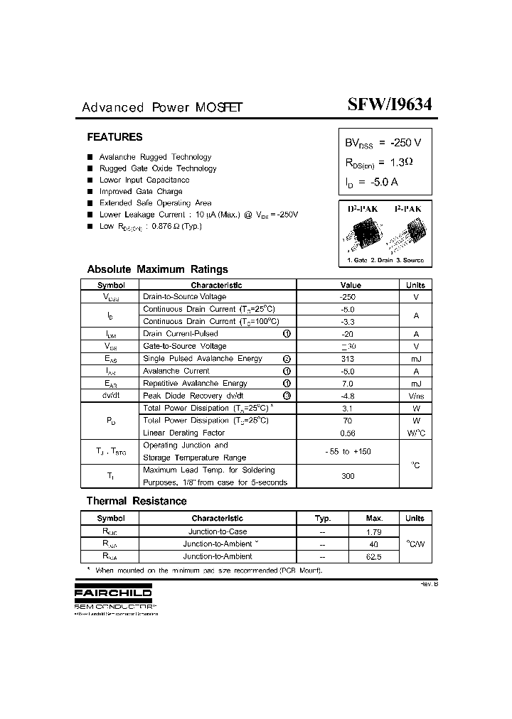 SFW9634_743074.PDF Datasheet