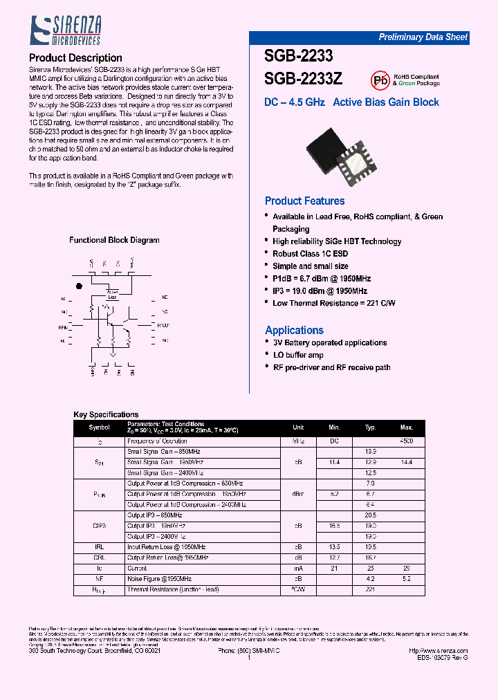 SGB-2233_737220.PDF Datasheet