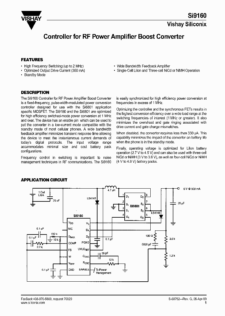 SI9160_781691.PDF Datasheet