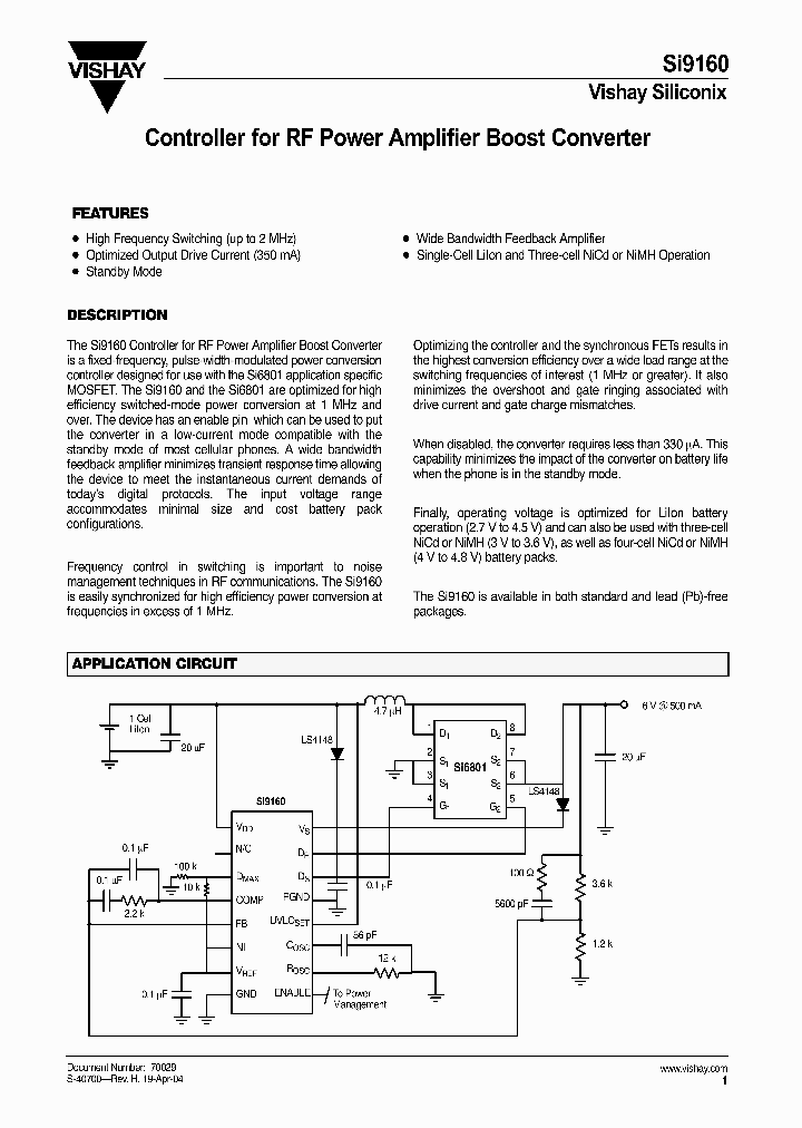 SI9160_792953.PDF Datasheet