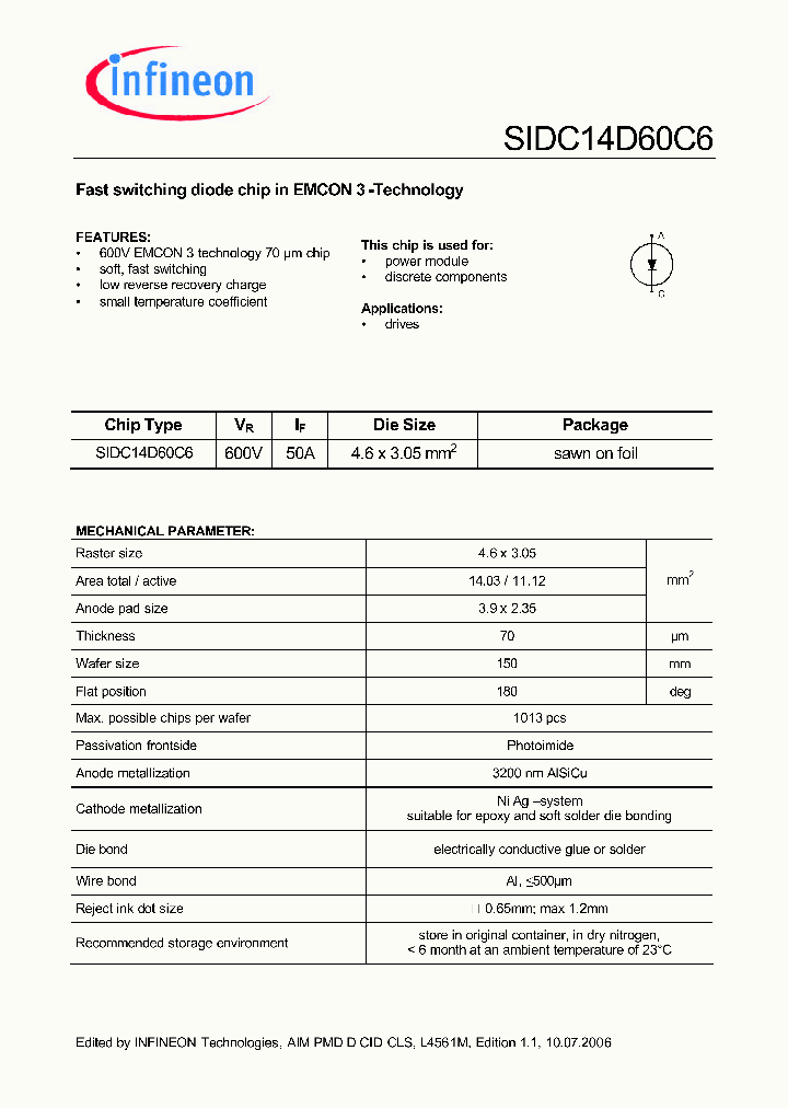 SIDC14D60C6_658687.PDF Datasheet