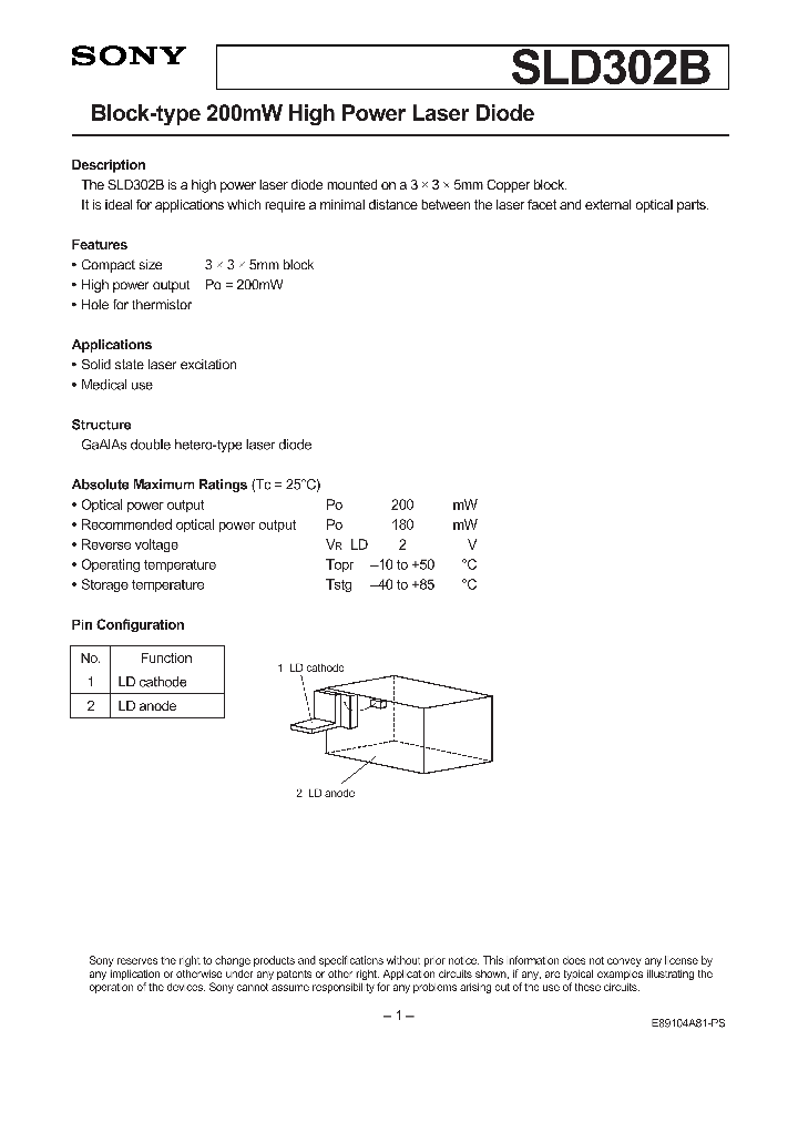 SLD302B_591593.PDF Datasheet