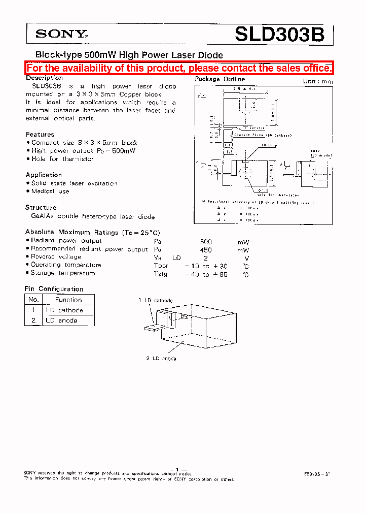 SLD303B_574452.PDF Datasheet