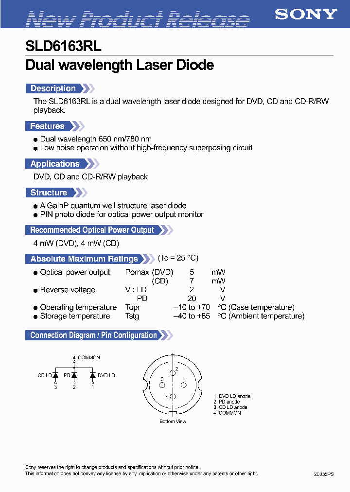SLD6163RL_571532.PDF Datasheet