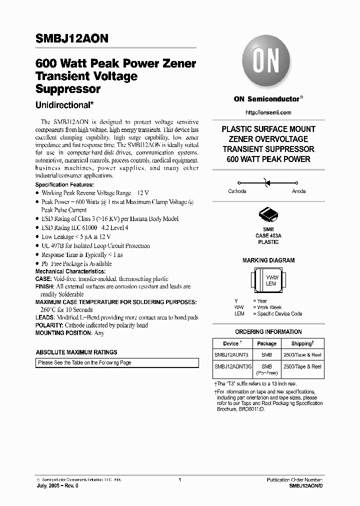 SMBJ12AON_708812.PDF Datasheet