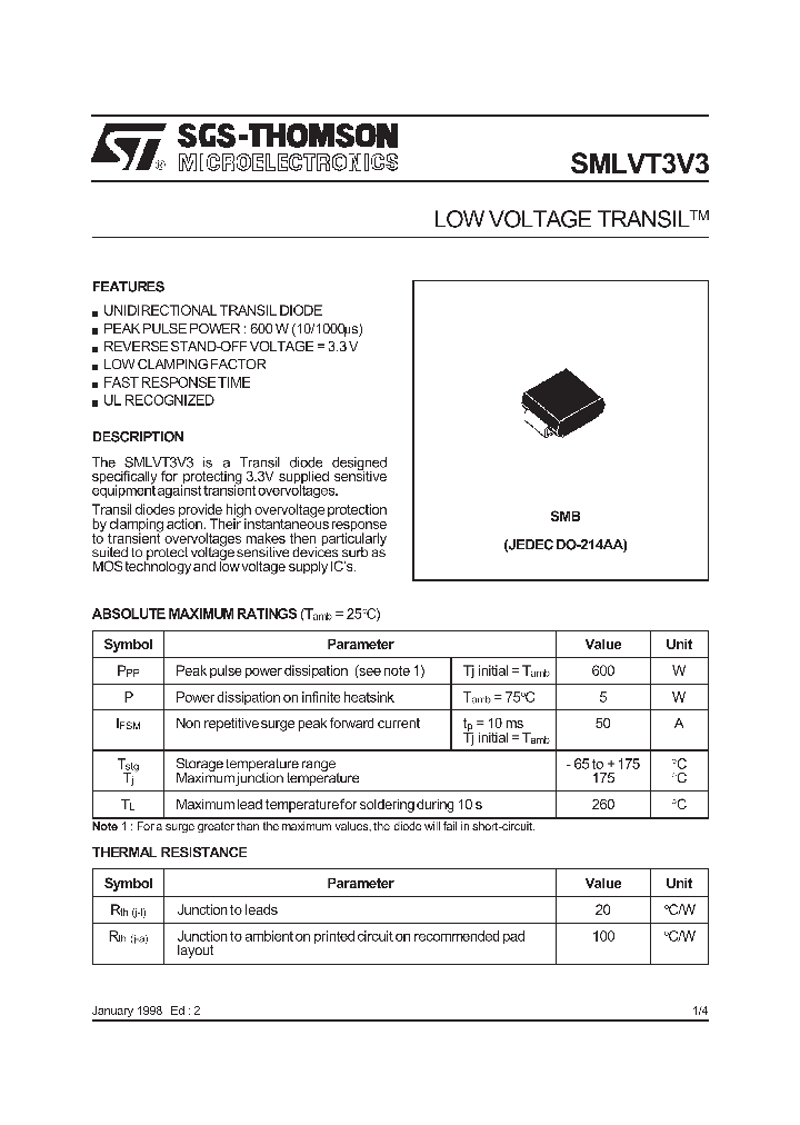 SMLVT3V3_568018.PDF Datasheet
