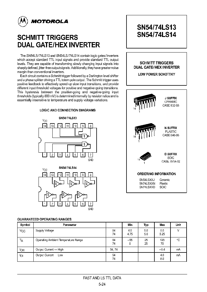 SN54LS13J_717236.PDF Datasheet