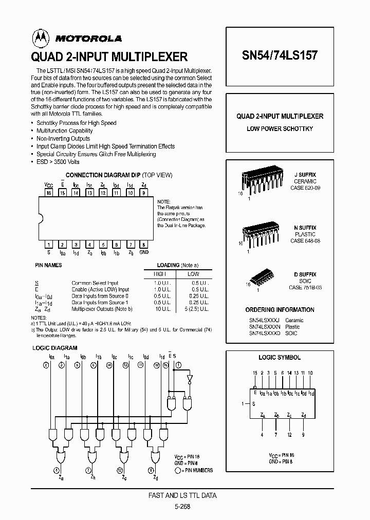 SN54LS157J_778327.PDF Datasheet