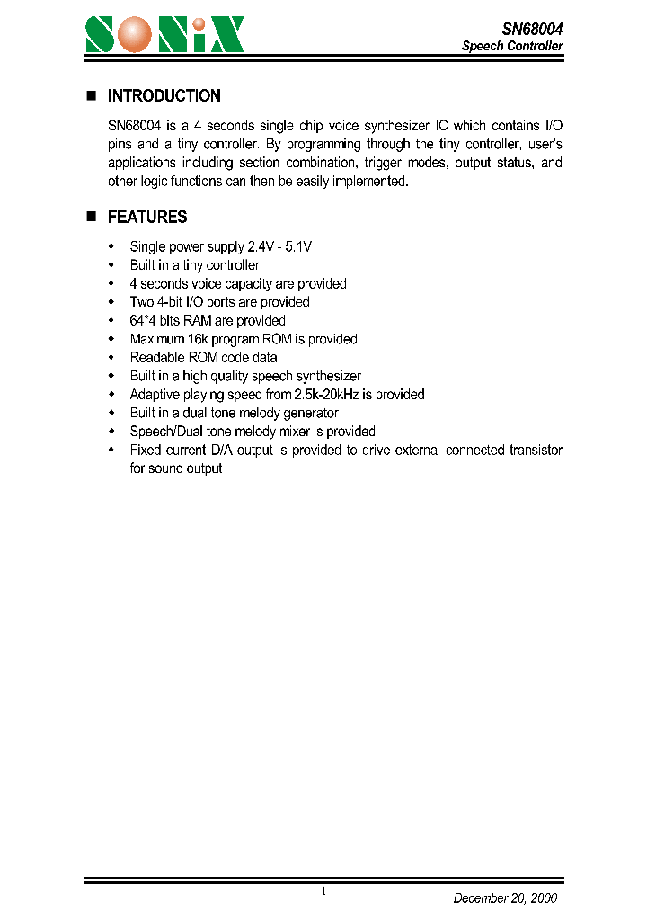 SN68004_604801.PDF Datasheet