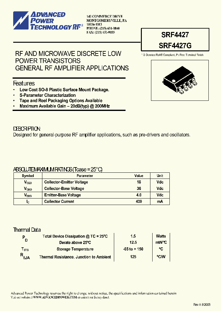 SRF4427_647675.PDF Datasheet