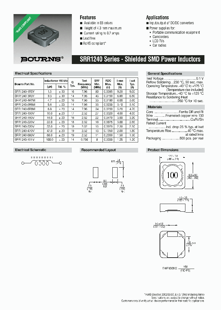 SRR1240-1R5Y_695805.PDF Datasheet