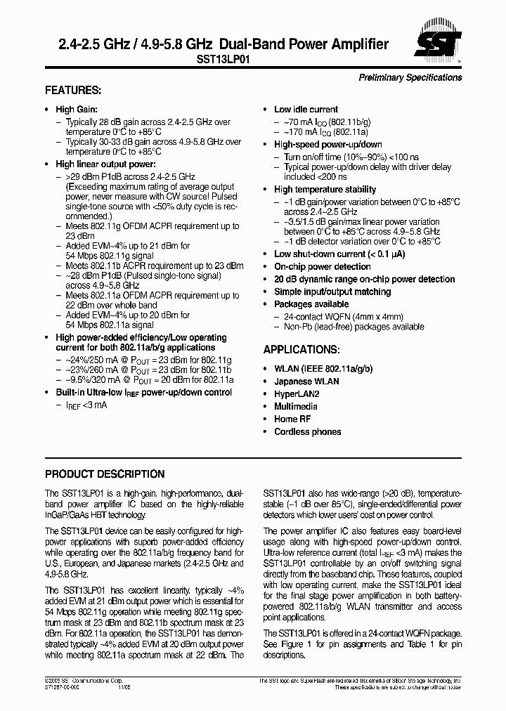 SST13LP01-QDF-K_734046.PDF Datasheet