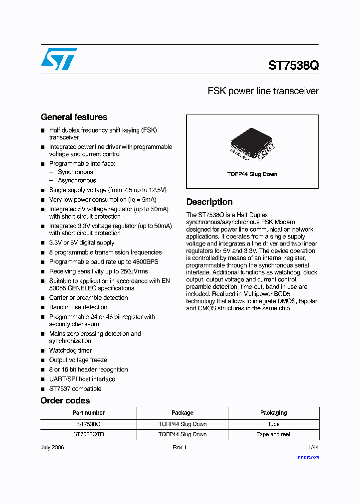 ST7538QTR_761312.PDF Datasheet