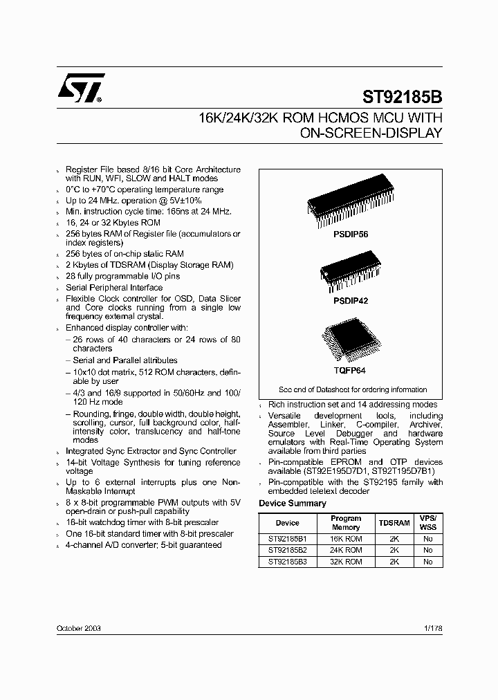 ST92185B_766634.PDF Datasheet