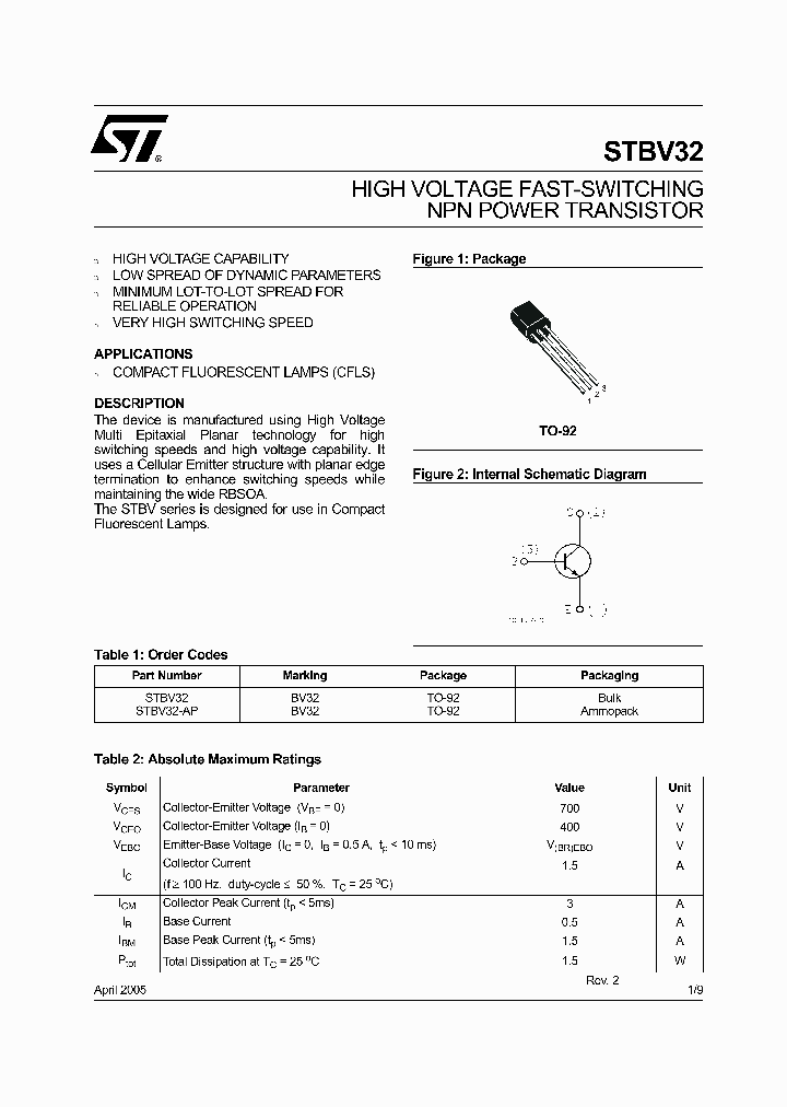 STBV3205_741725.PDF Datasheet