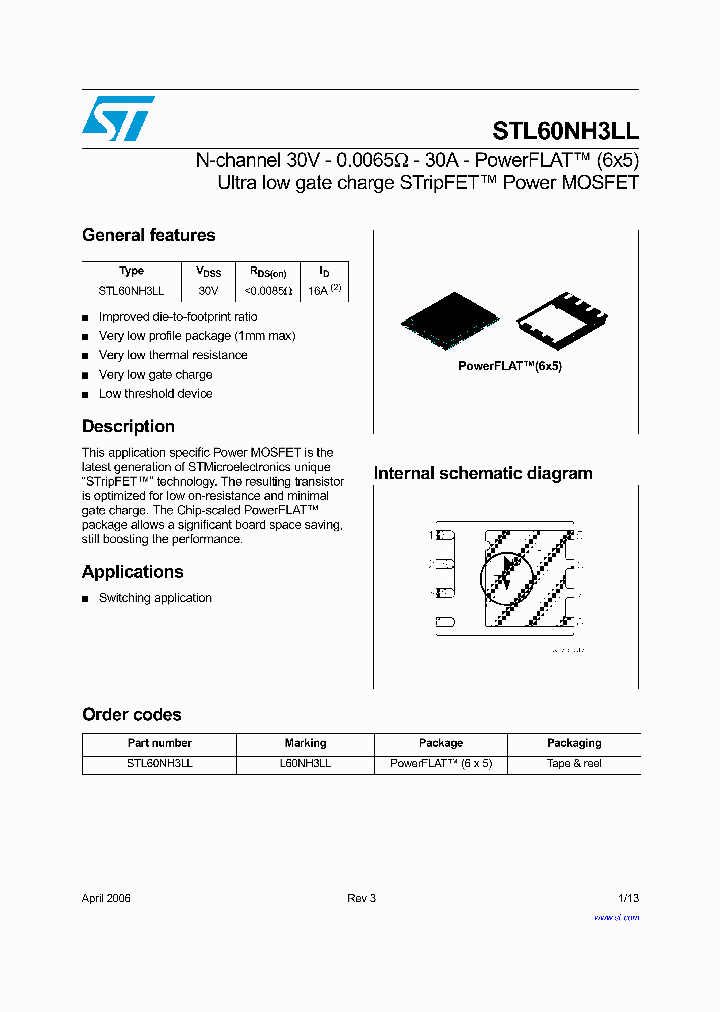 STL60NH3LL_402875.PDF Datasheet