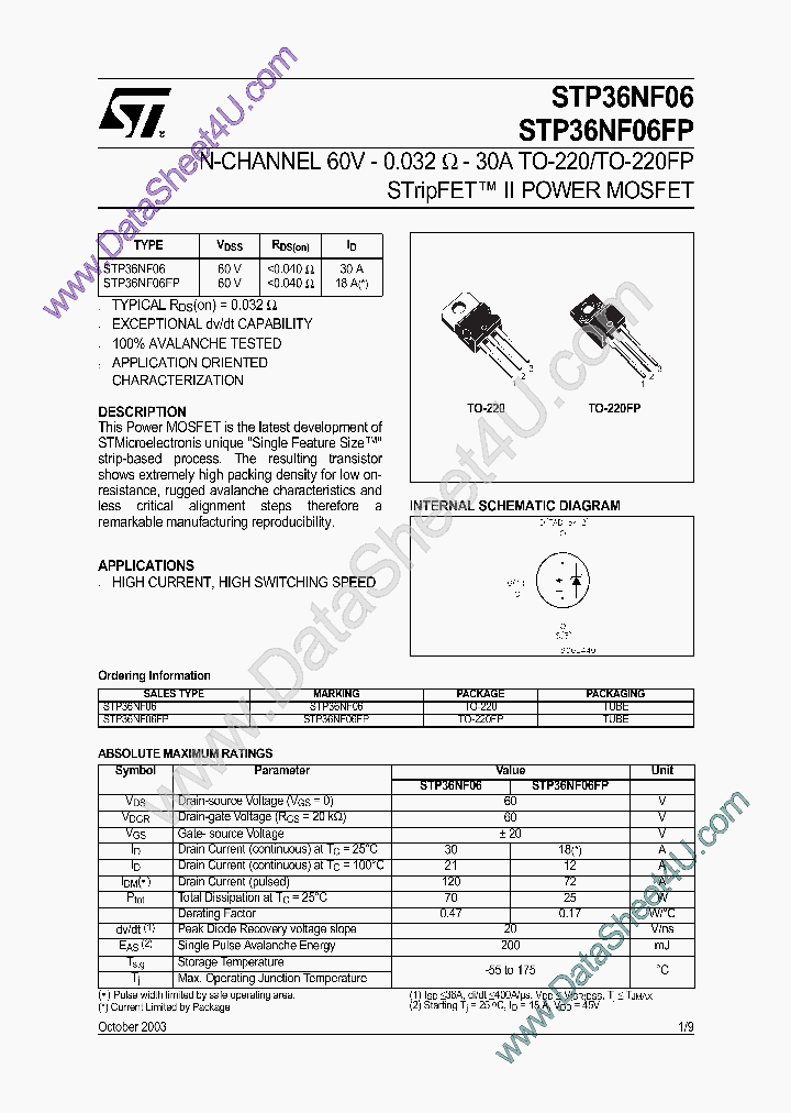 STP36NF06_677345.PDF Datasheet