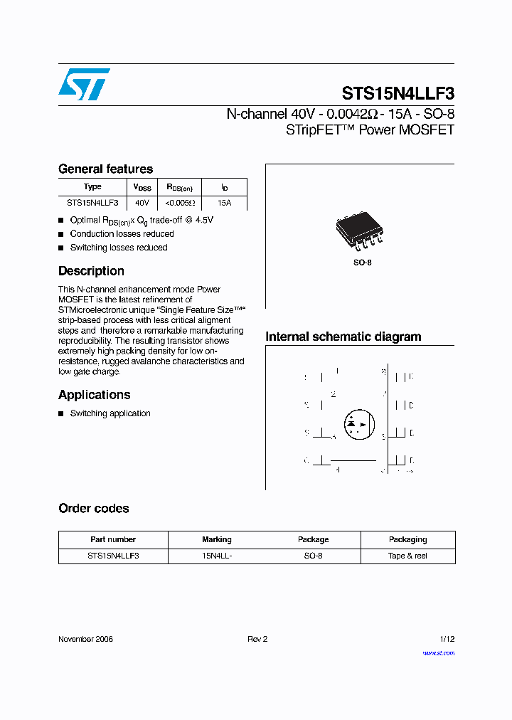 STS15N4LLF3_753631.PDF Datasheet