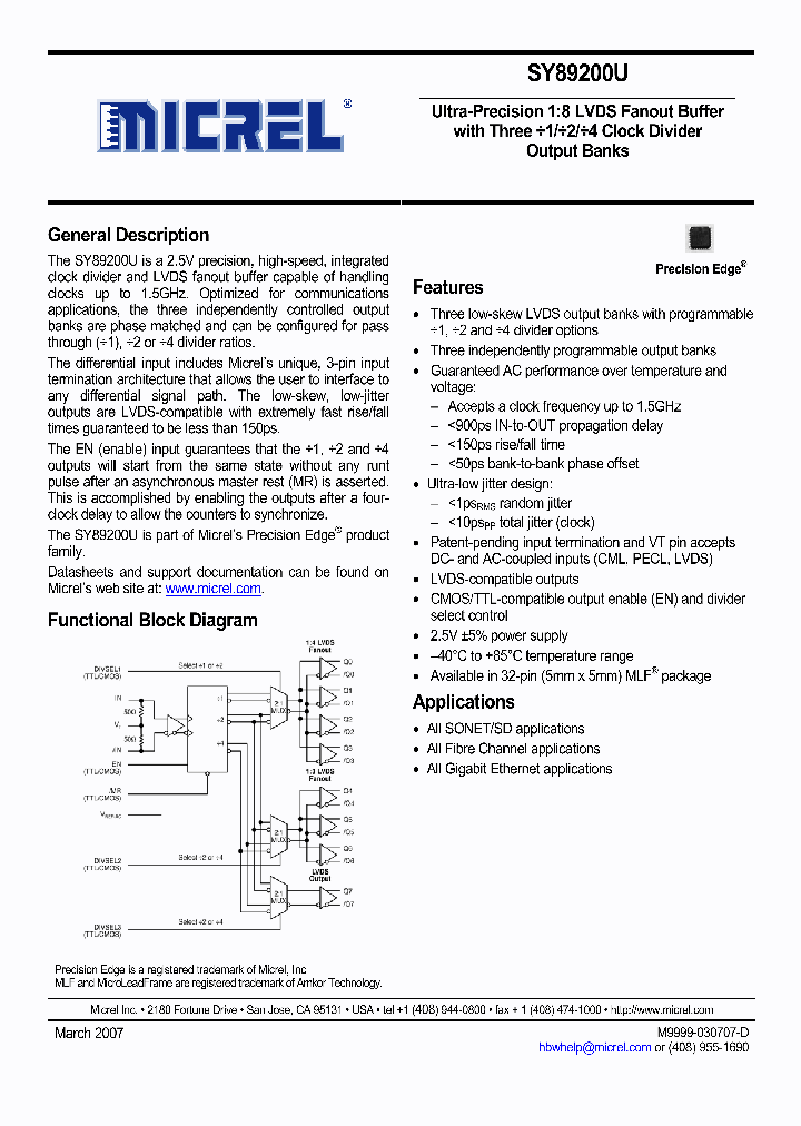 SY89200UMG_754285.PDF Datasheet