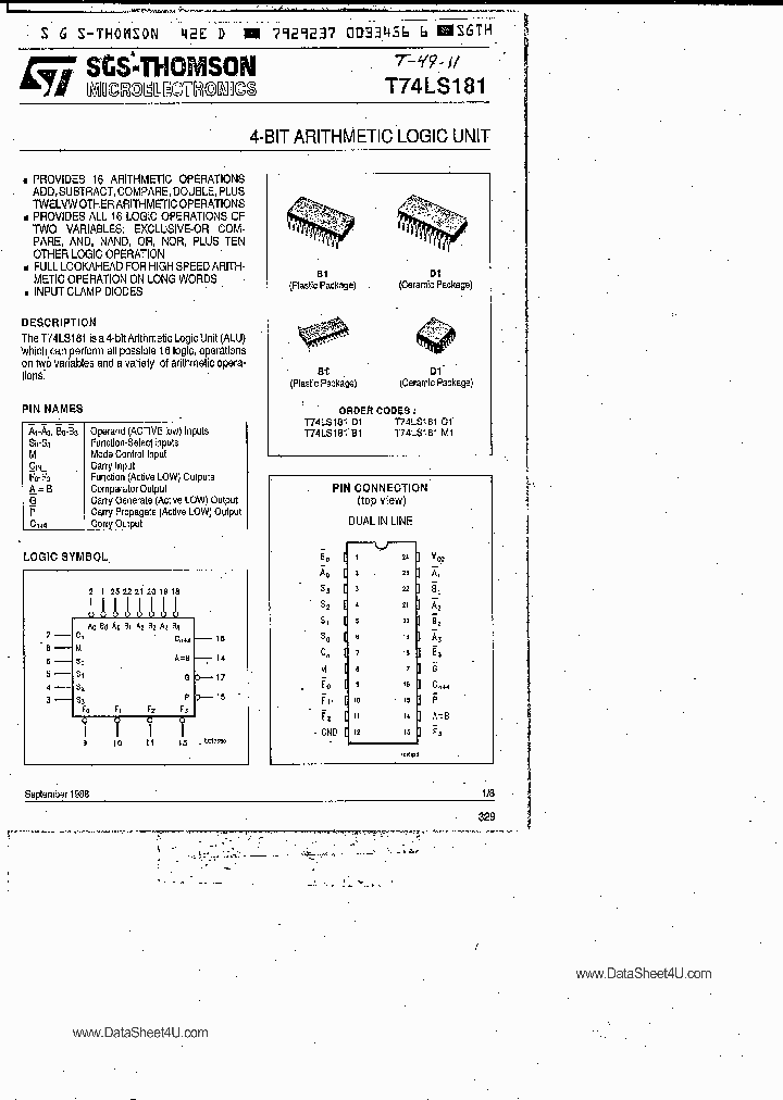 T74LS181_566968.PDF Datasheet