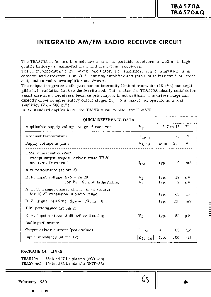 TBA570A_664541.PDF Datasheet