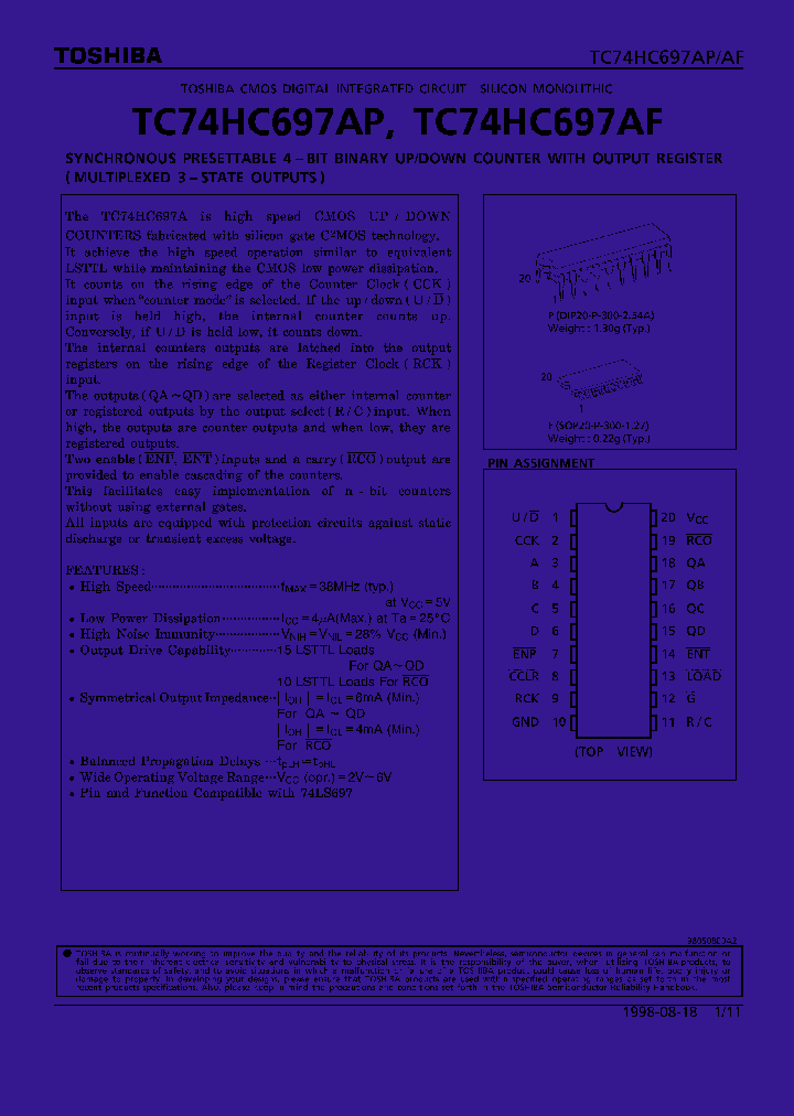 TC74HC697_767537.PDF Datasheet