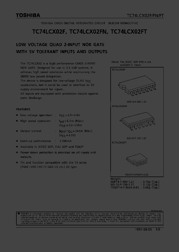 TC74LCX02FN_785407.PDF Datasheet