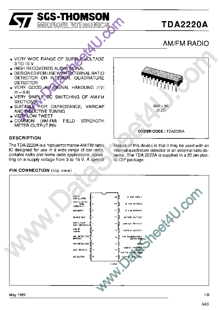 TDA2220A_783167.PDF Datasheet