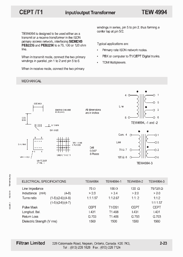 TEW4994_725860.PDF Datasheet