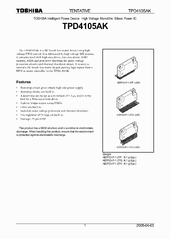 TPD4105AK_701582.PDF Datasheet
