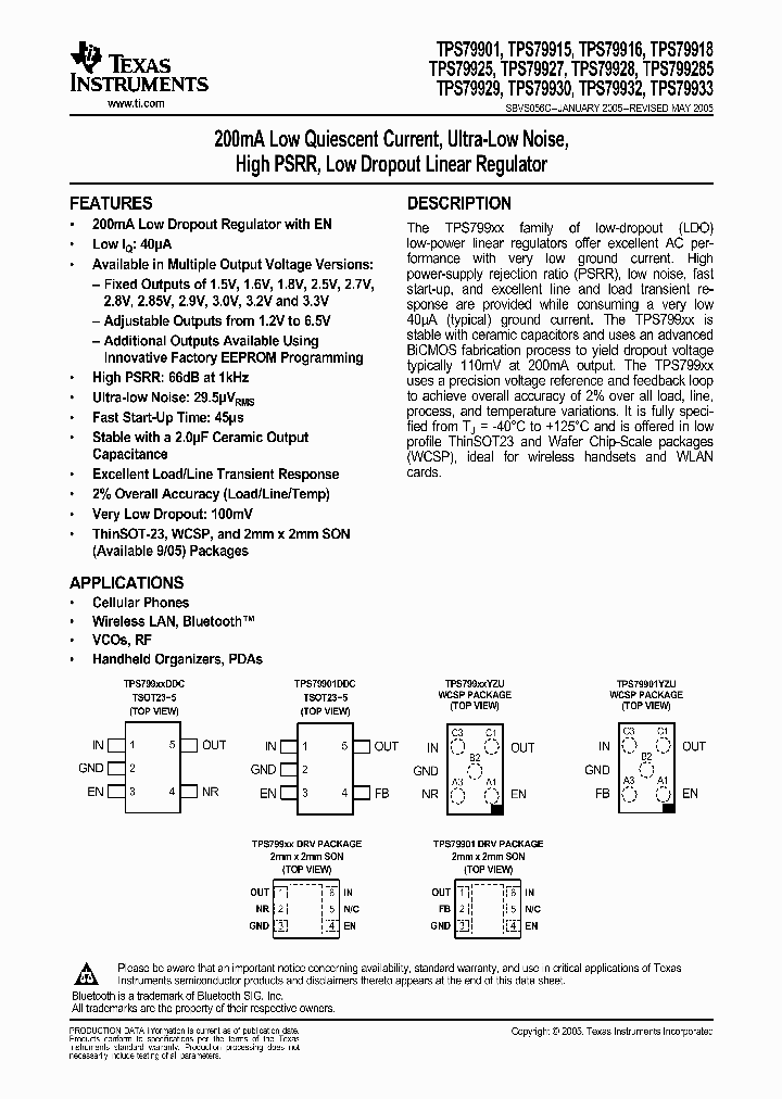 TPS79915_710967.PDF Datasheet