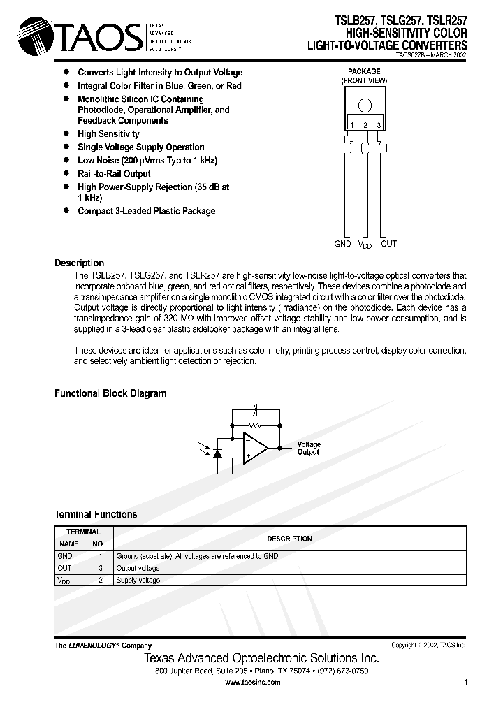 TSLR257_583604.PDF Datasheet
