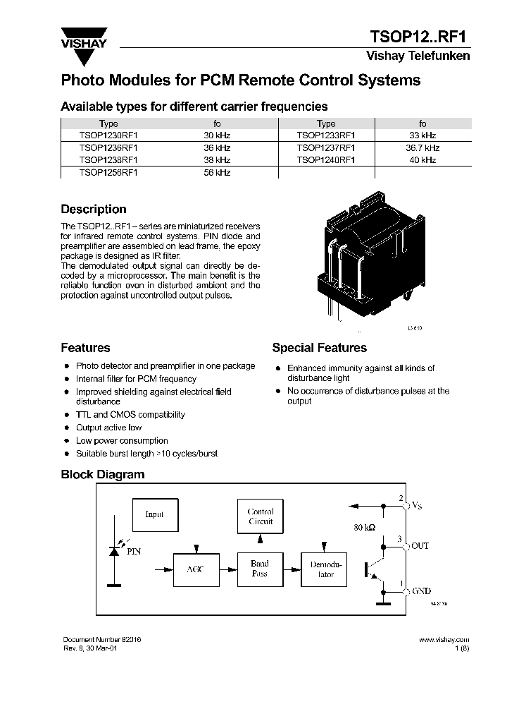 TSOP1256RF1_724144.PDF Datasheet