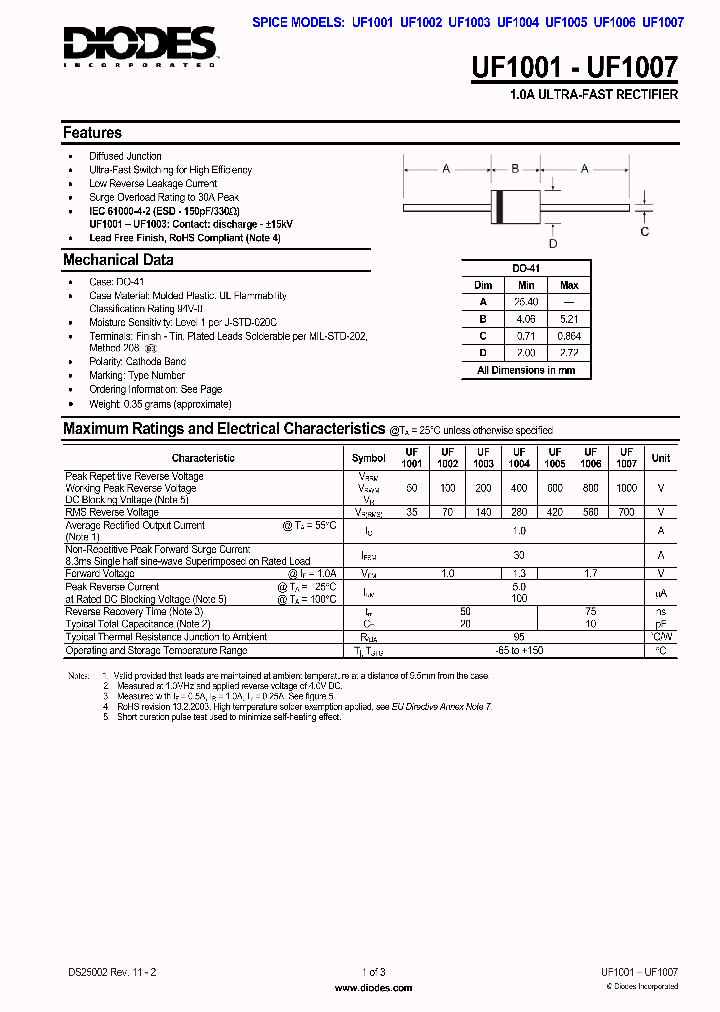 UF10011_731521.PDF Datasheet