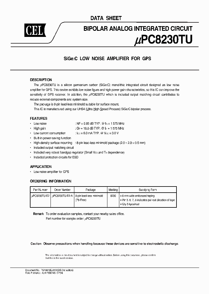 UPC8230TU-E2_675499.PDF Datasheet