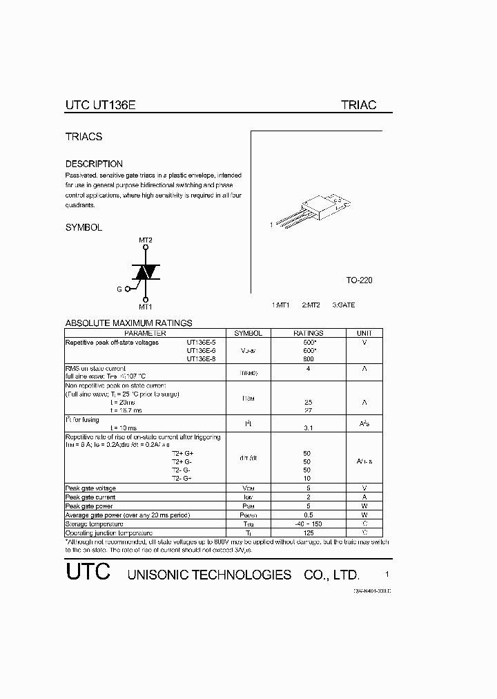 UT136E_750905.PDF Datasheet