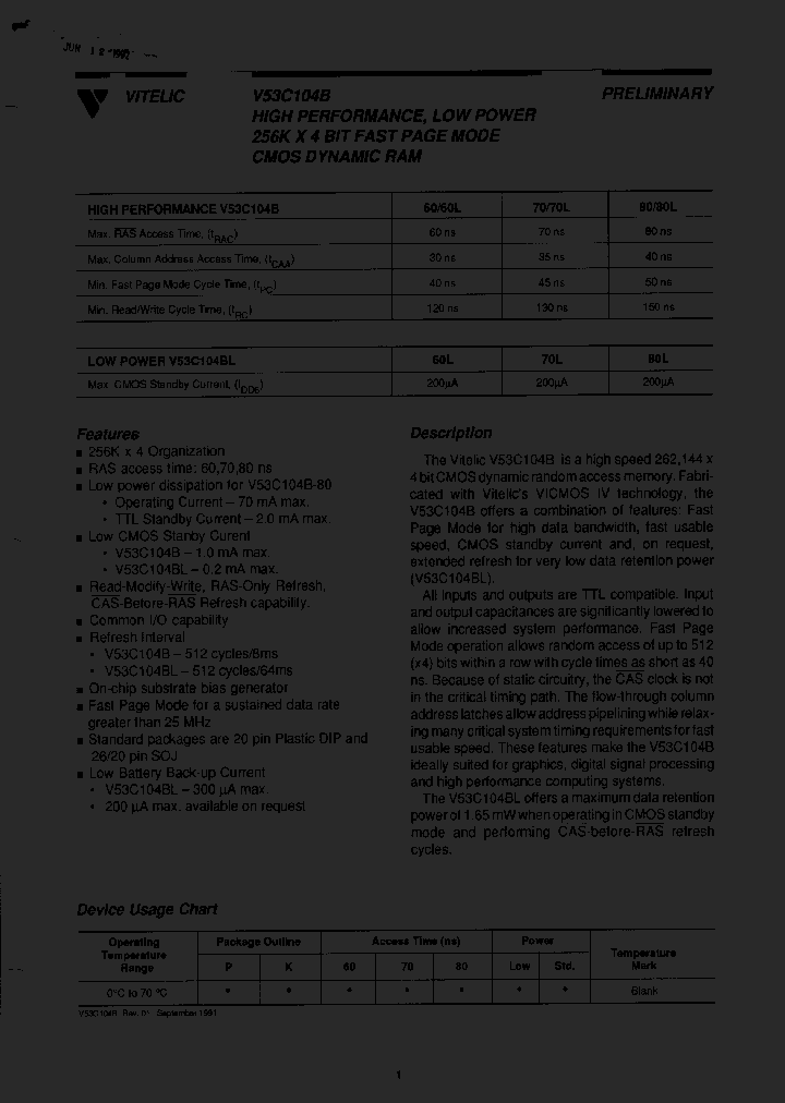 V53C104B_765445.PDF Datasheet