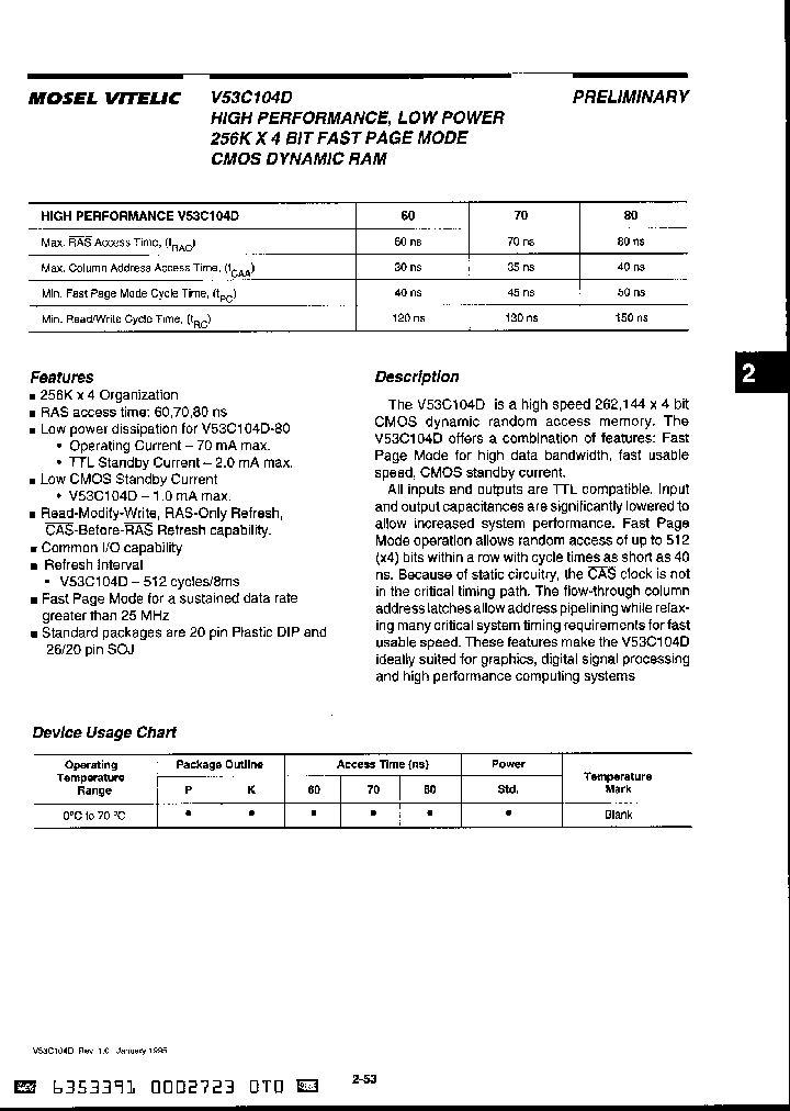 V53C104D_721314.PDF Datasheet