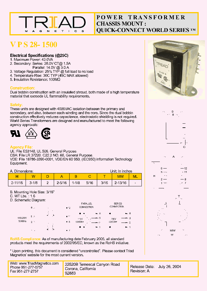 VPS28-1500_715829.PDF Datasheet