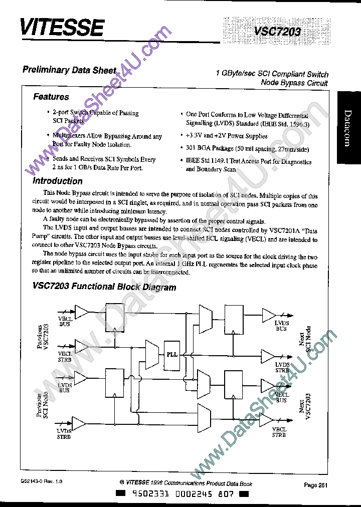 VSC7203_784064.PDF Datasheet