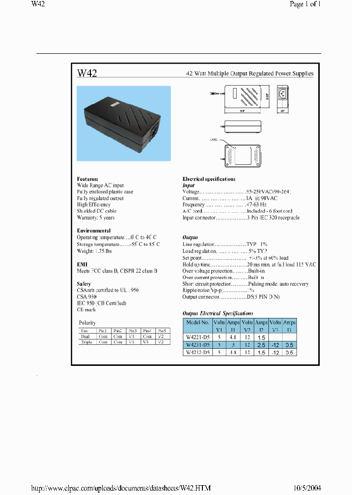W4231-D5_693834.PDF Datasheet