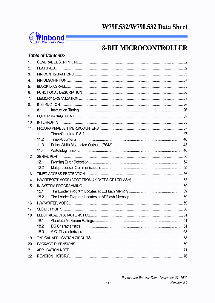 W79E532A40FL_794678.PDF Datasheet