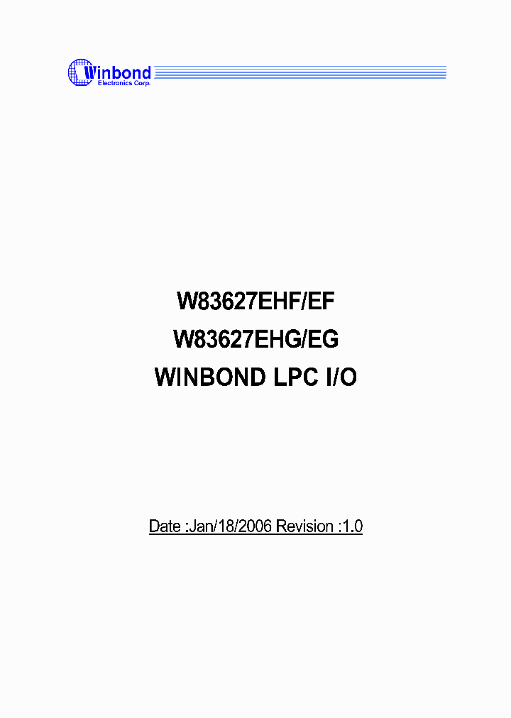 W83627EHG_741826.PDF Datasheet
