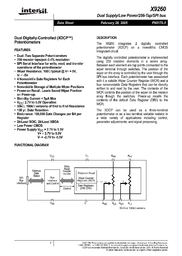 X9260TS24_708787.PDF Datasheet