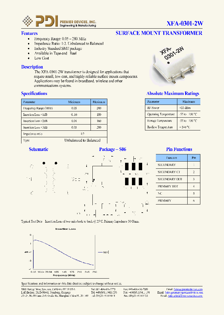 XFA-0301-2W_667462.PDF Datasheet