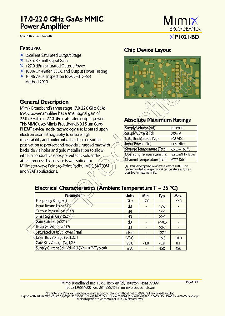XP1021-BD-000V_718499.PDF Datasheet