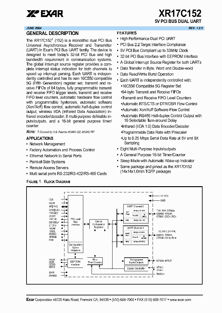 XR17C152_628132.PDF Datasheet