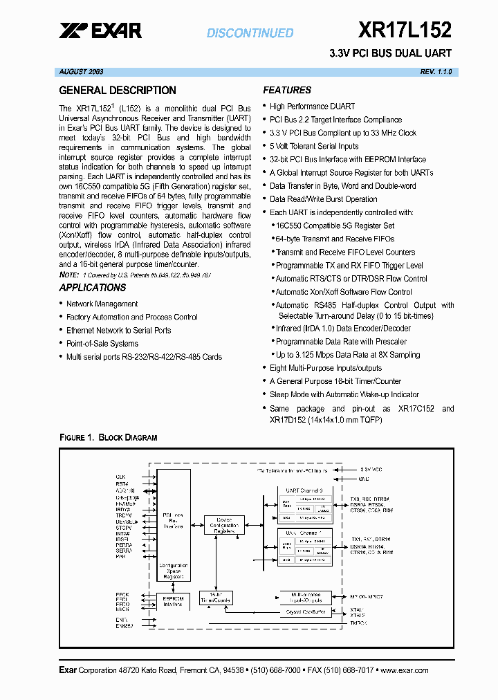 XR17L152_628123.PDF Datasheet