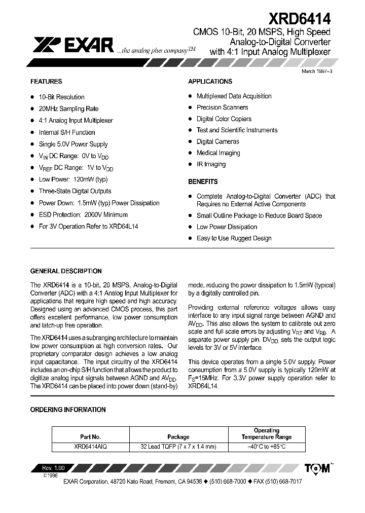 XRD6414AIQ_604897.PDF Datasheet